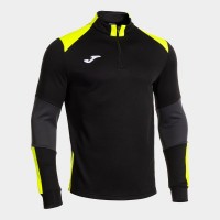 MIKINA 3/4 ZIP DANUBIO IV ČERNO-FLUO ŽLUTÁ