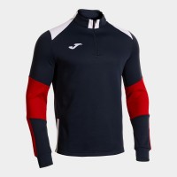 MIKINA 3/4 ZIP DANUBIO IV TMAVĚ MODRO-BÍLÁ