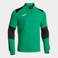 MIKINA 3/4 ZIP DANUBIO IV ZELENO-TMAVĚ ŠEDÁ