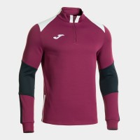 MIKINA 3/4 ZIP DANUBIO IV BURGUNDY-TMAVĚ MODRÁ