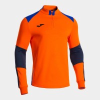 MIKINA 3/4 ZIP DANUBIO IV ORANŽOVO-TMAVĚ MODRÁ