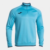 MIKINA 3/4 ZIP COMBI PREMIUM FLUO TYRKYSOVO-TMAVĚ MODRÁ