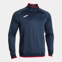 MIKINA 3/4 ZIP COMBI PREMIUM TMAVĚ MODRO-ČERVENÁ