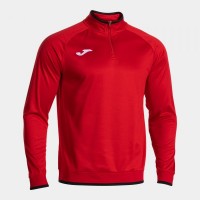 MIKINA 3/4 ZIP COMBI PREMIUM ČERNO-ČERVENÁ