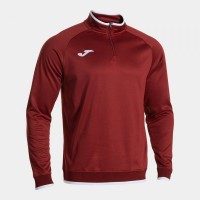 MIKINA 3/4 ZIP COMBI PREMIUM BURGUNDY-ČERNÁ