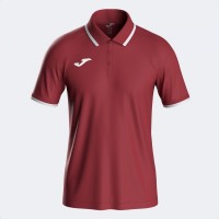 TRIČKO POLO COMBI PREMIUM BURGUNDY-BÍLÉ